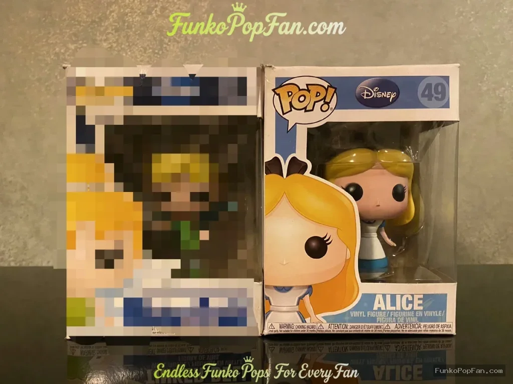 Disney #49 Alice Vinyl Figure Bobblehead Vaulted Collectible With Protector Funko Pop Figure