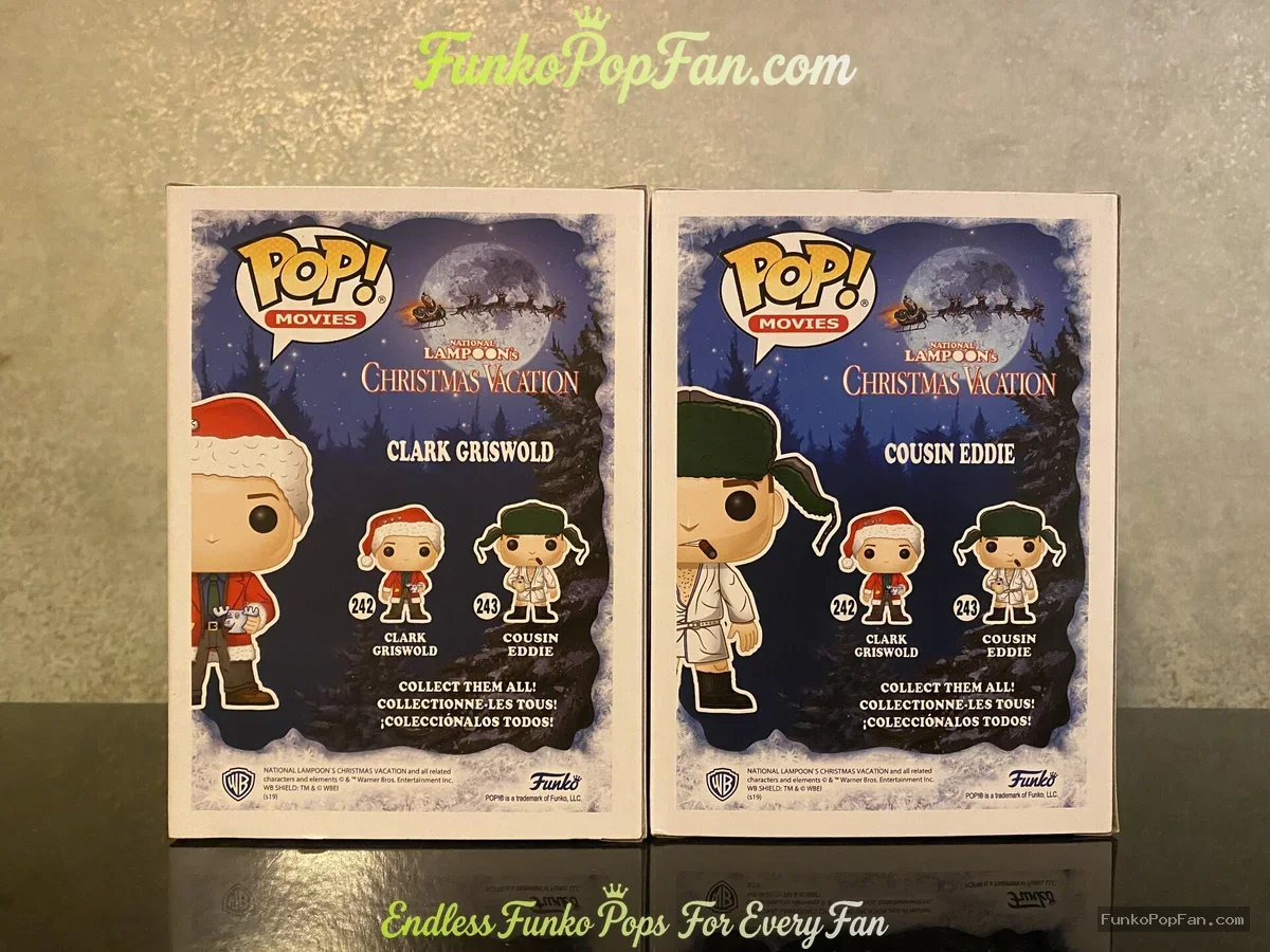 Funko Pop! Movies Christmas Vacation #242 Clark Griswold / Cousin Eddie #243 Vinyl Figure Bobblehead - Funko Pop Figure