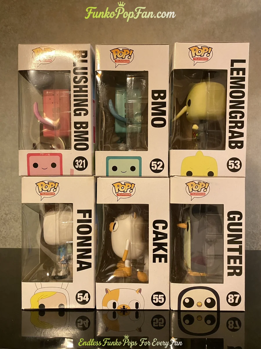 Bundle [LOT] Funko Pop Adventure Time #321 Blushing BMO / #52 BMO / #53 Lemongrab / #54 Fionna / #55 - Funko Pop Figure