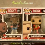 Movies Rocky #1714 Clubber Lang + #1715 Ivan Drago Vinyl Figure Bobblehead Vaulted Collectible With Protector Funko Pop Figure