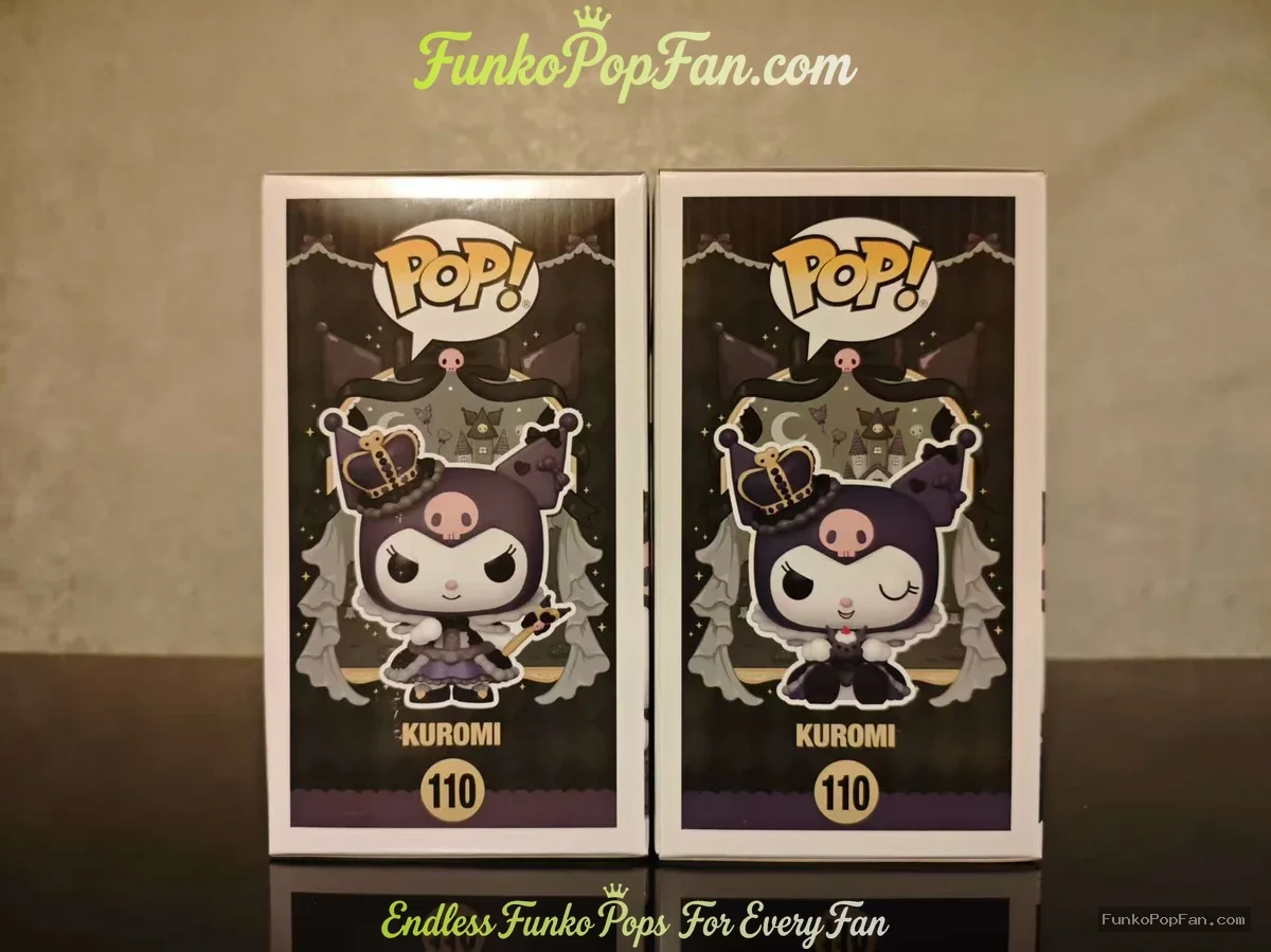 Bundle Funko Pop! Sanrio Kuromi Royal Outfit #110 Chase + Common Vinyl Figure Bobblehead Vaulted Col - Funko Pop Figure