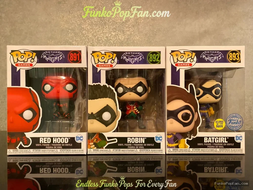 Bundle Funko Pop! DC Batman #891 Red Hood / Robin #892 / Batgirl #893 Vinyl Figure Bobblehead Vaulted Collectible With Protector Funko Pop Figure