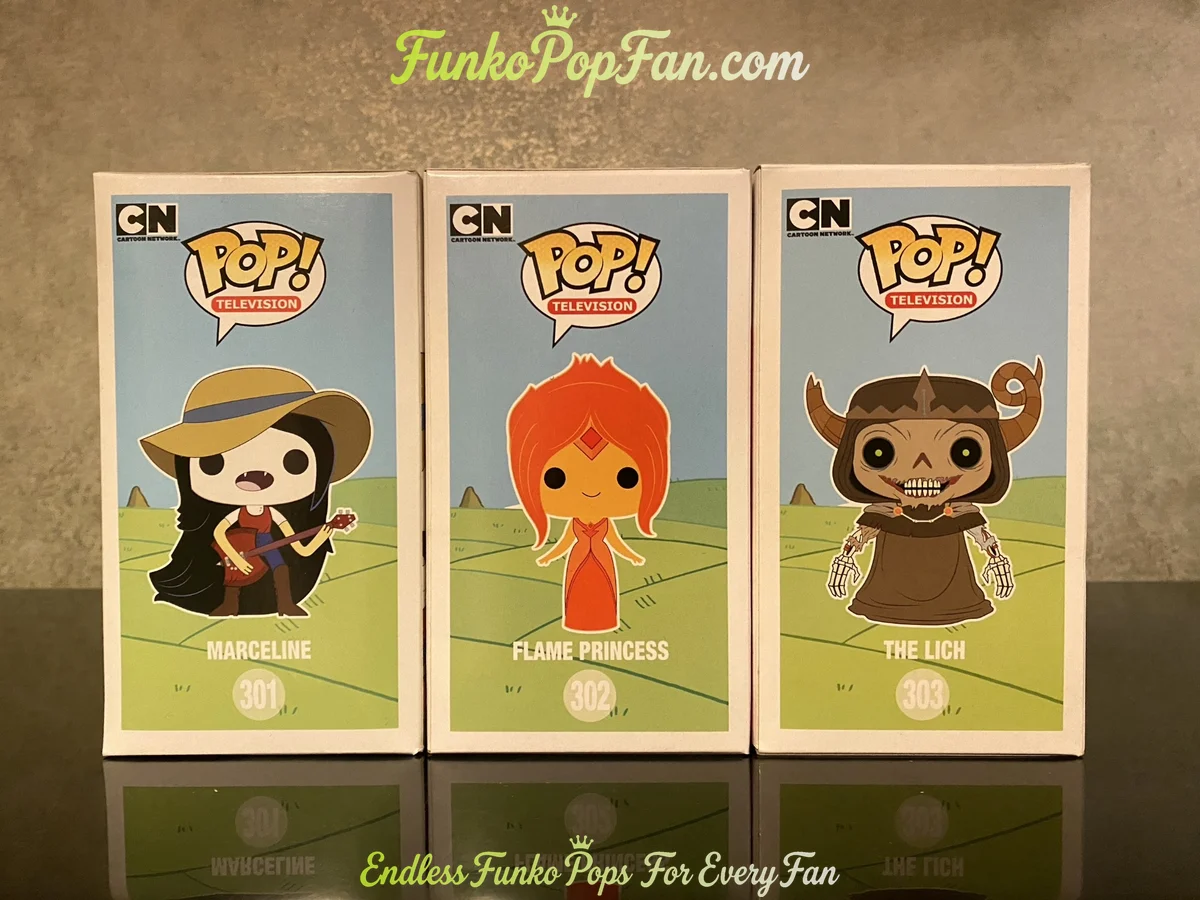 Bundle Funko Pop! Adventure Time Marceline #301 / Flame Princess #302 / The Lich #303 Vinyl Figure B - Funko Pop Figure