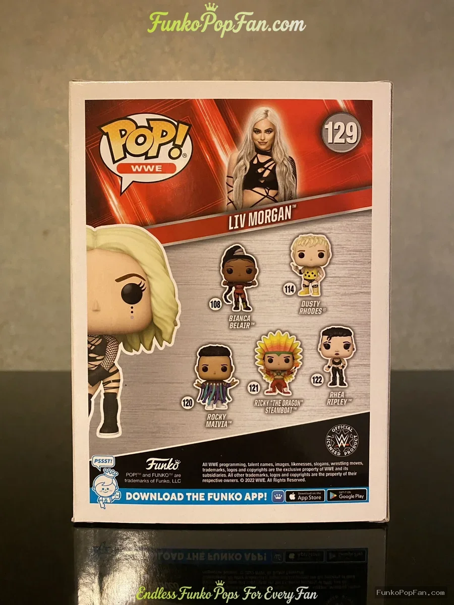 Funko Pop! WWE Superstars #129 Liv Morgan (Fun Run, Walmart Exclusive) Vinyl Figure Bobblehead Vault - Funko Pop Figure