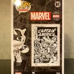 Funko Pop! Marvel Captain America #61 (Variant) Vinyl Figure Bobblehead Vaulted Collectible With Pro - Funko Pop Figure