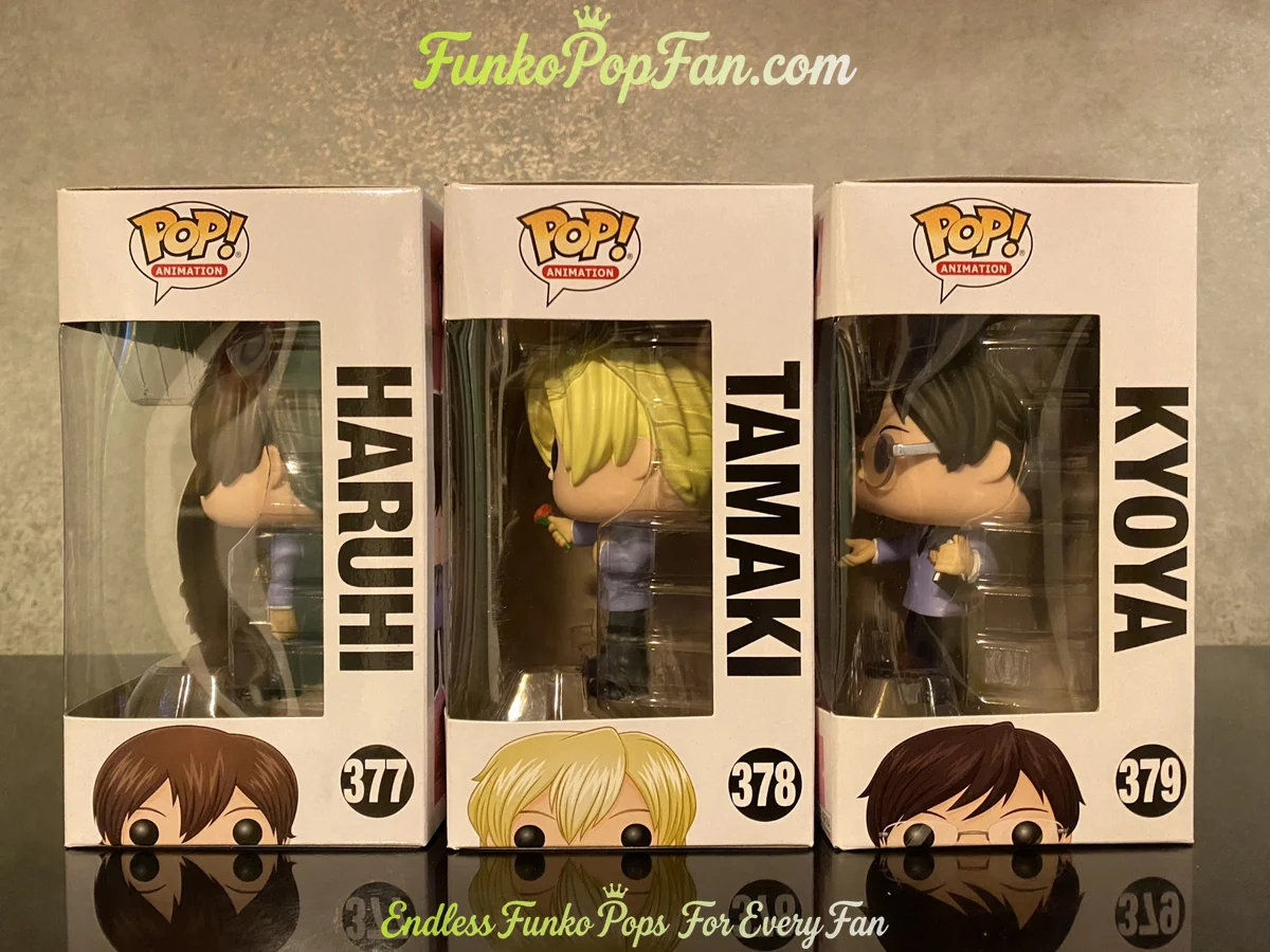 Bundle Funko Pop! Animation Ouran High School Host Club #377 Haruhi + #378 Tamaki + #379 Kyoya Vinyl - Funko Pop Figure