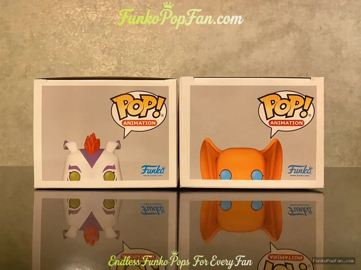 Bundle Funko Pop! Digimon Animation Gomamon #1386 / Patamon #1387 Vinyl Figure Bobblehead Vaulted Co - Funko Pop Figure
