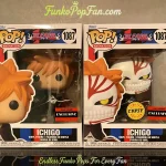 Animation Bleach #1087 Ichigo Chase + Common AAA Anime Cyber Exclusive Vinyl Figure Bobblehead Vaulted Collectible With Protector Funko Pop Figure