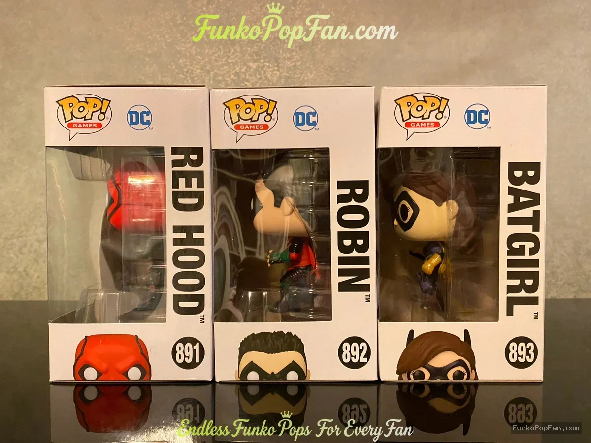 Bundle Funko Pop! DC Batman #891 Red Hood / Robin #892 / Batgirl #893 Vinyl Figure Bobblehead Vaulte - Funko Pop Figure