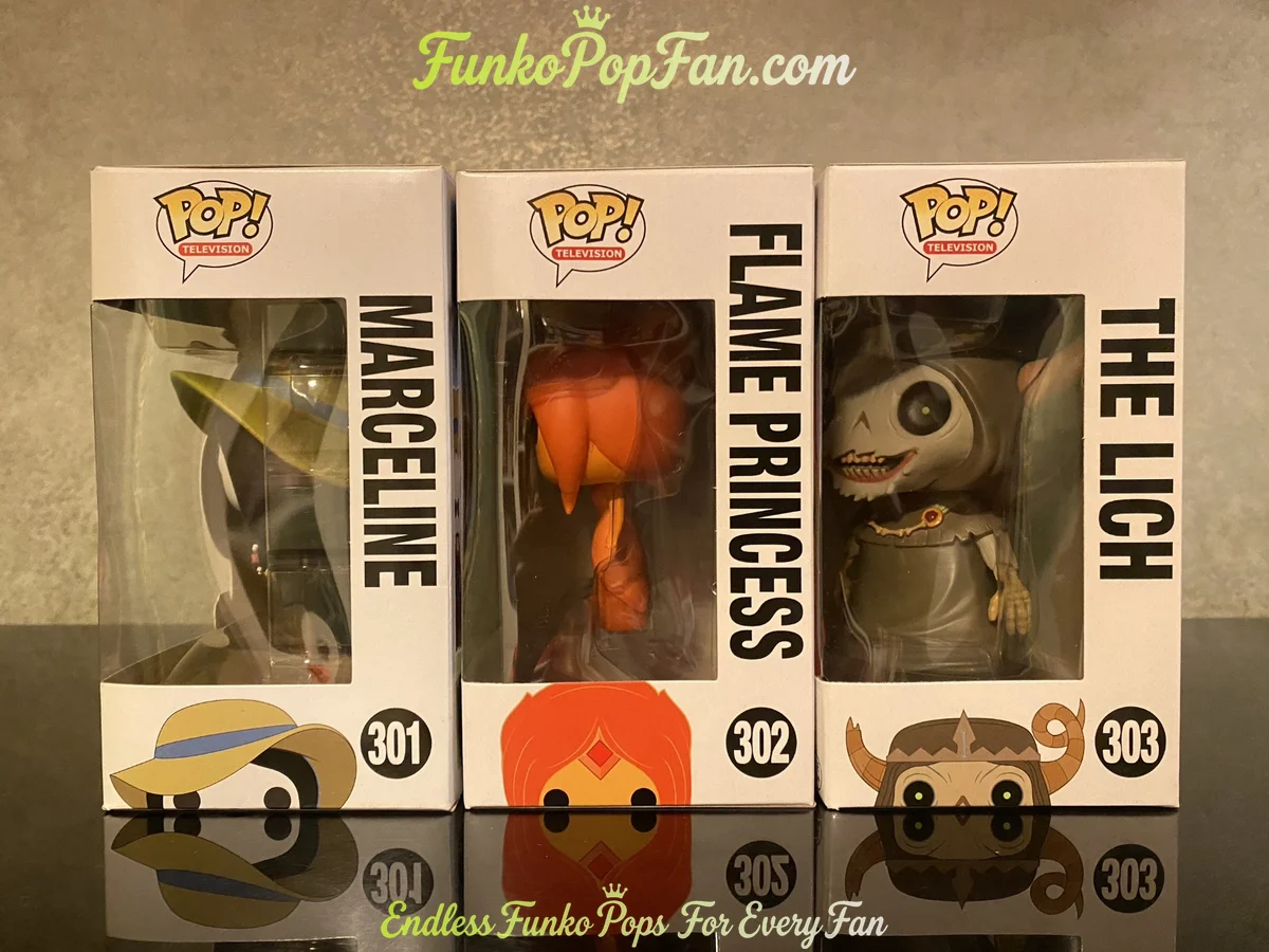 Bundle Funko Pop! Adventure Time Marceline #301 / Flame Princess #302 / The Lich #303 Vinyl Figure B - Funko Pop Figure