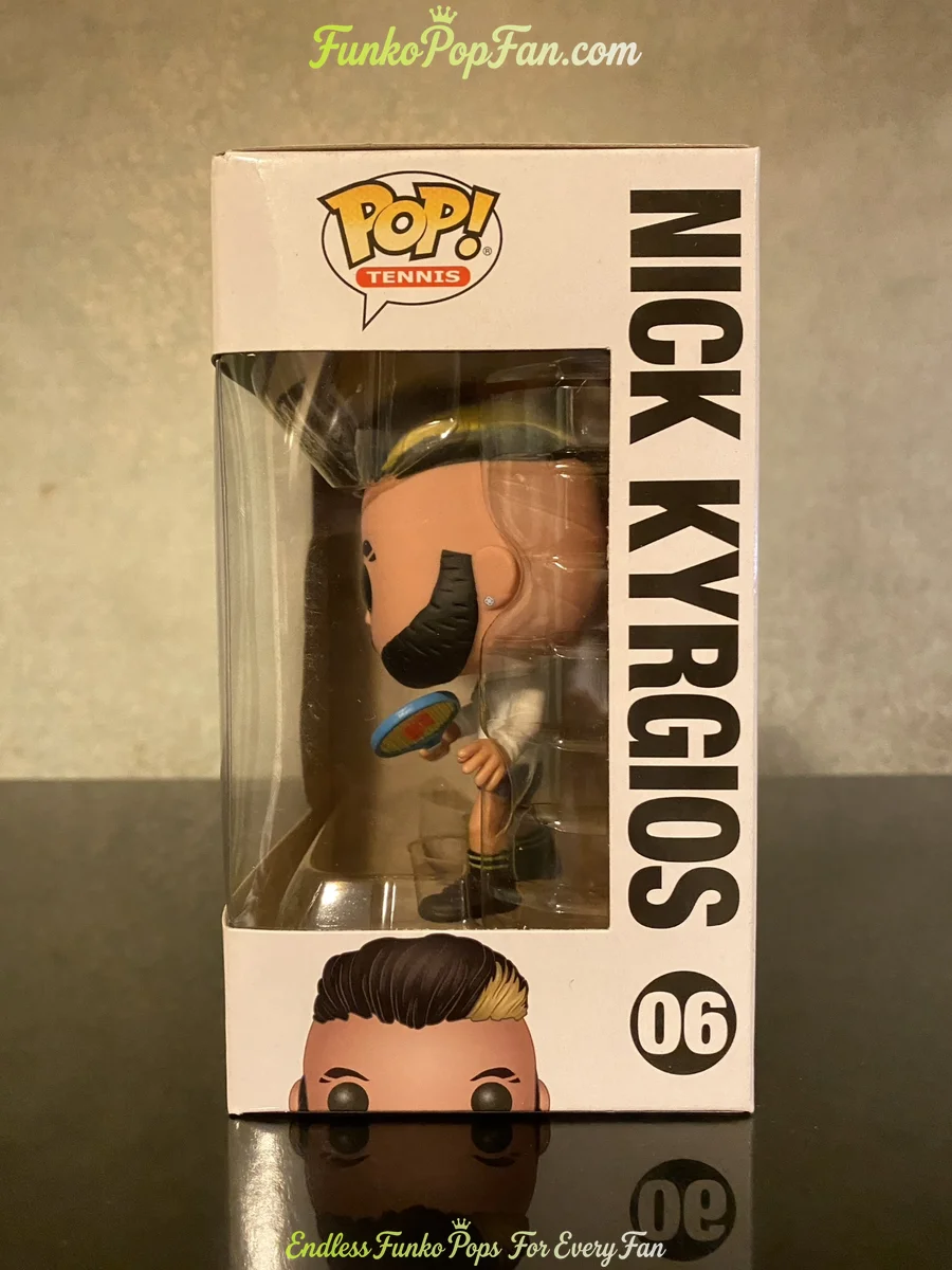 Funko Pop! Tennis Nick Kyrgios #06 (Variant) Vinyl Figure Bobblehead Vaulted Collectible With Protec - Funko Pop Figure