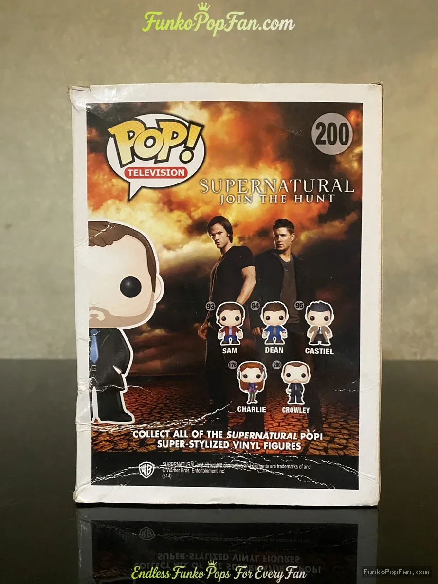 Funko Pop! Television Supernatural #200 Crowley Vinyl Figure Bobblehead Vaulted Collectible With Pro - Funko Pop Figure