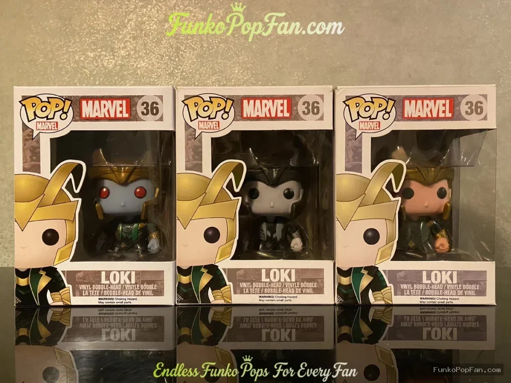 Bundle Funko Pop! Marvel Loki #36 Loki X1 Vinyl Figure Bobblehead Vaulted Collectible With Protector Funko Pop Figure
