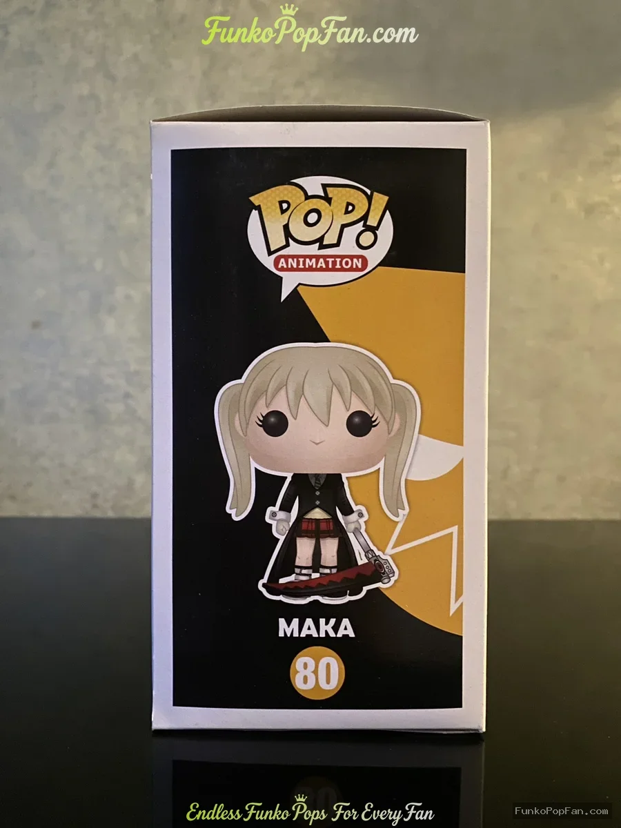 Funko POP! Animation Anime Soul Eater Maka Albarn #80 Vinyl Figure Bobblehead Vaulted Collectible Wi - Funko Pop Figure
