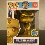 Sports MLB Everett Aquasox #13 Flix Hernndez (Gold Limited Edition) Vinyl Figure Bobblehead Vaulted Collectible With Protector Funko Pop Figure