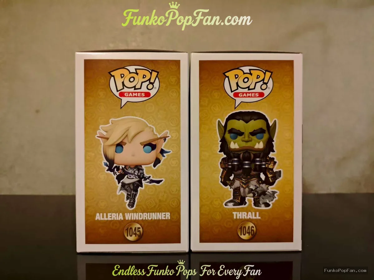 Funko Pop! Games World of Warcraft #1045 Alleria Windrunner / Thrall #1046 Vinyl Figure Bobblehead V - Funko Pop Figure
