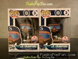MLB #3 J.P. Crawford 1000 + regular (SGA T-Mobile Park Exclusive) Vinyl Figure Bobblehead Vaulted Collectible With Protector Funko Pop Figure