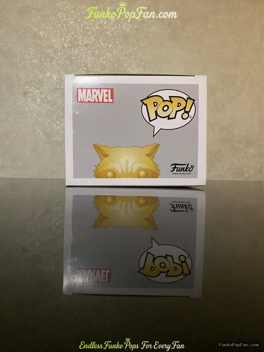 Funko Pop! Marvel Studios The First Ten Years #420 Rocket (Gold Chrome FYE Exclusive) Vinyl Figure B - Funko Pop Figure