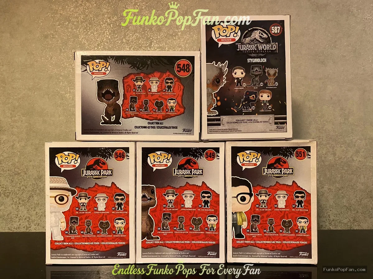 Bundle Funko Pop! Jurassic Park T-Rex #548 Tyrannosaurus Rex / Stygimoloch #587 Vinyl Figure Bobbleh - Funko Pop Figure