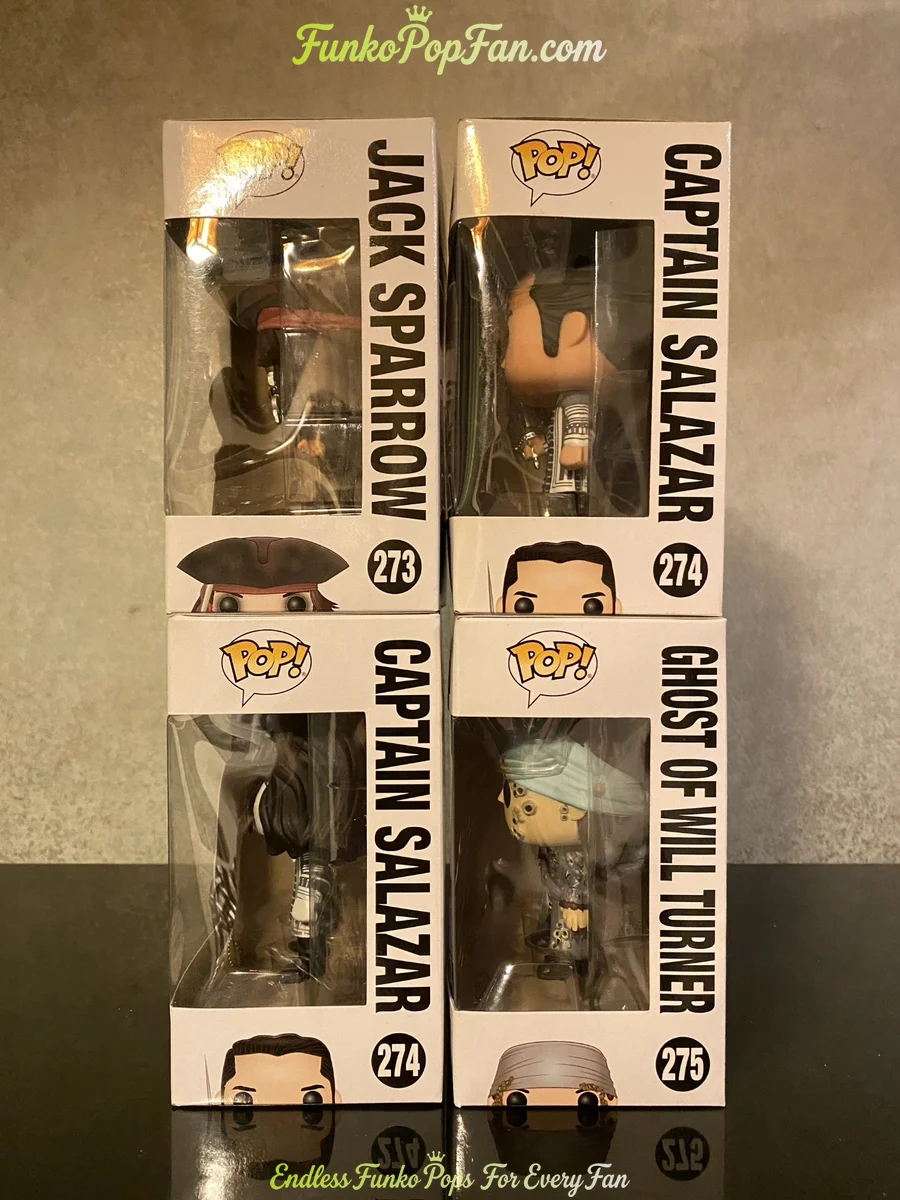 Bundle Funko Pop Pirates of the Caribbean #273 Jack Sparrow / #274 Captain Salazar / #274 Captain Sa - Funko Pop Figure