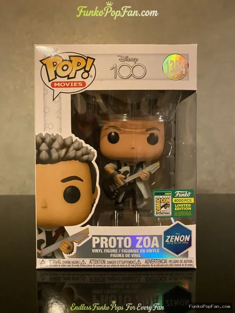Movies Disney 100 #1364 Proto Zoa (SDCC 2024 Zenon Limited Edition) Vinyl Figure Bobblehead Vaulted Collectible With Protector Funko Pop Figure