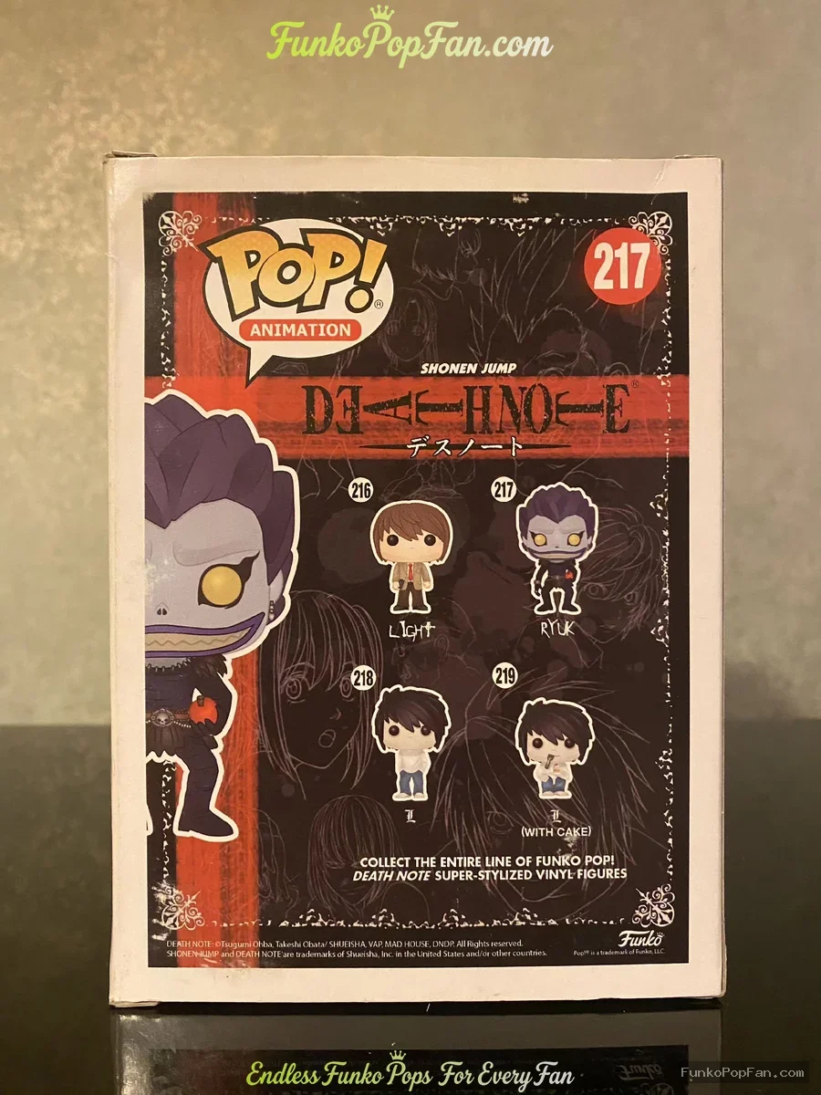 Funko Pop! Animation Death Note #217 Ryuk Vinyl Figure Bobblehead Vaulted Collectible With Protector - Funko Pop Figure