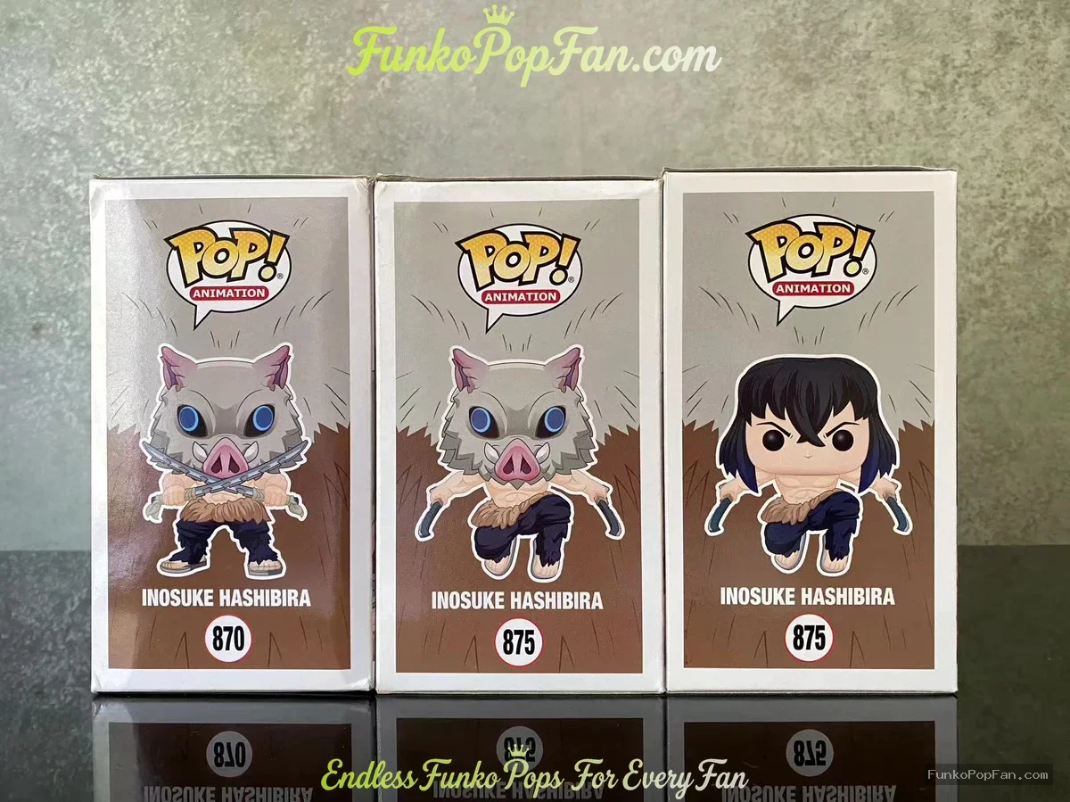 Bundle Funko Pop! Demon Slayer Kimetsu no Yaiba #870 Inosuke Hashibira / #875 (Exclusive) Vinyl Figu - Funko Pop Figure