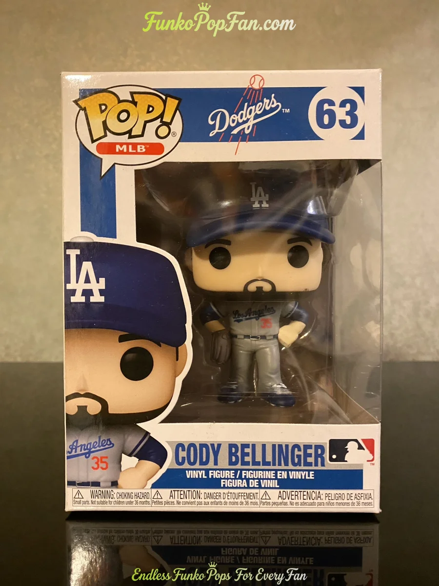 MLB #63 Cody Bellinger (Road Uniform) Vinyl Figure Bobblehead Vaulted Collectible With Protector Funko Pop Figure