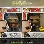 Bundle Funko Pop! WWE #46 The Rock (Orange Shirt Chase + regular) Vinyl Figure Bobblehead Vaulted Collectible With Protector Funko Pop Figure