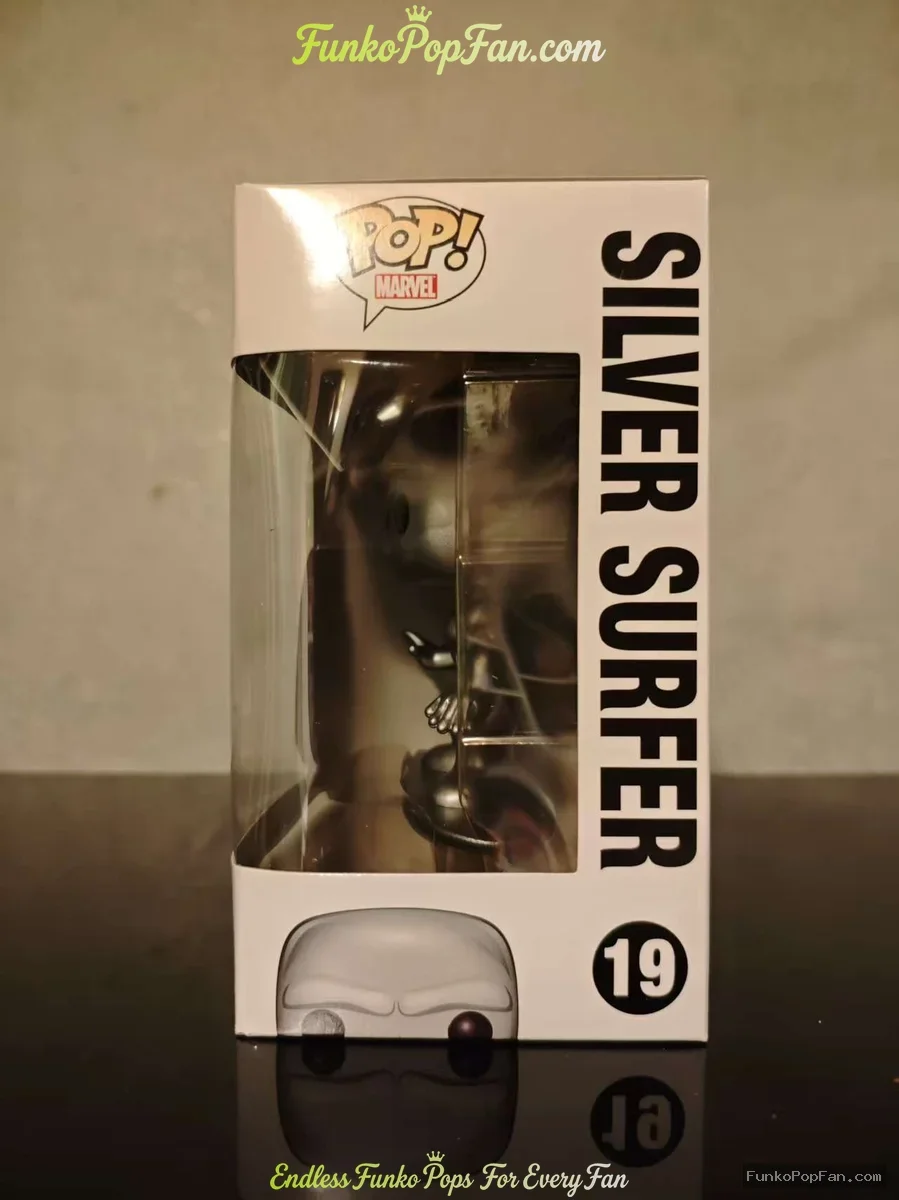 Funko Pop! Marvel Universe #19 Silver Surfer (Fantastic Four) Vinyl Figure Bobblehead Vaulted Collec - Funko Pop Figure