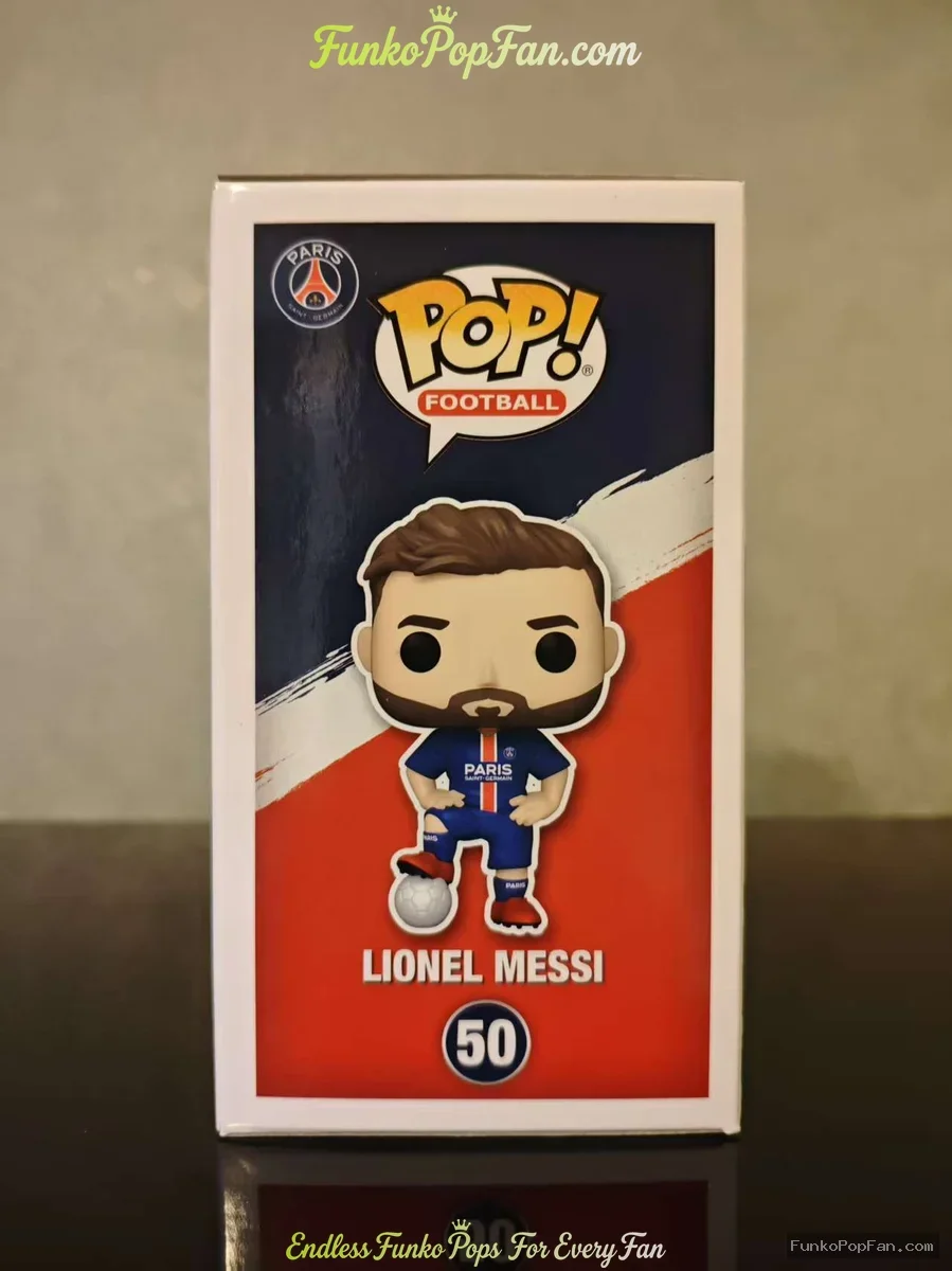 2022 Funko Pop Football Paris Saint-Germain Lionel Messi #50 Vaulted Vinyl Figure Bobblehead Vaulted - Funko Pop Figure
