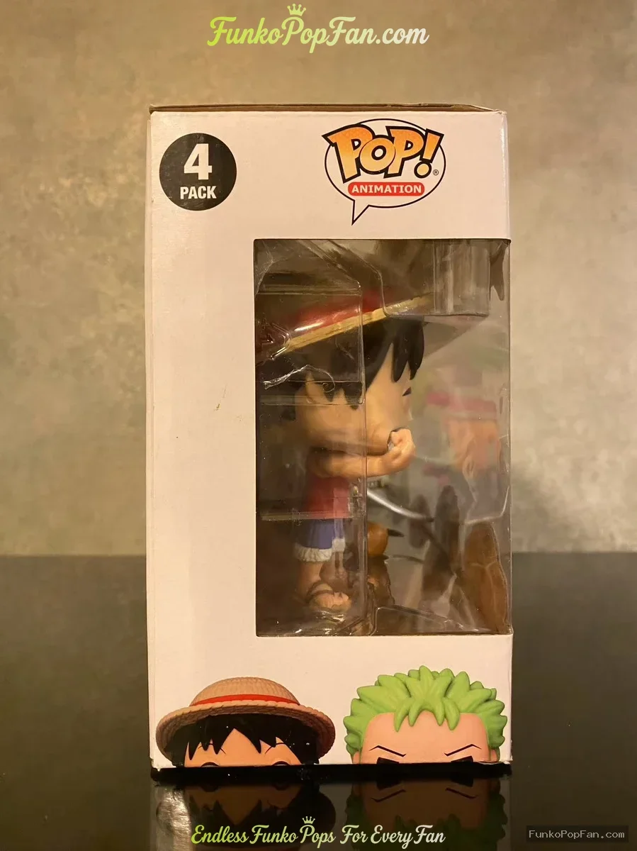 Bundle Funko Pop! Animation One Piece #4 Luffy / Zoro / Nami / Sanji Vinyl Figure Bobblehead Vaulted - Funko Pop Figure