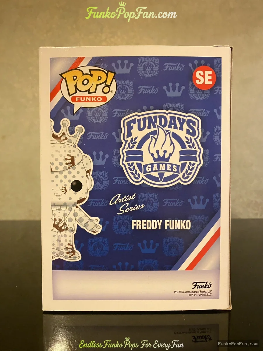 Funko Pop! Funko Freddy Artist Series #SE Box of Fun Limited Edition(White with Brown Crowns) Vinyl  - Funko Pop Figure