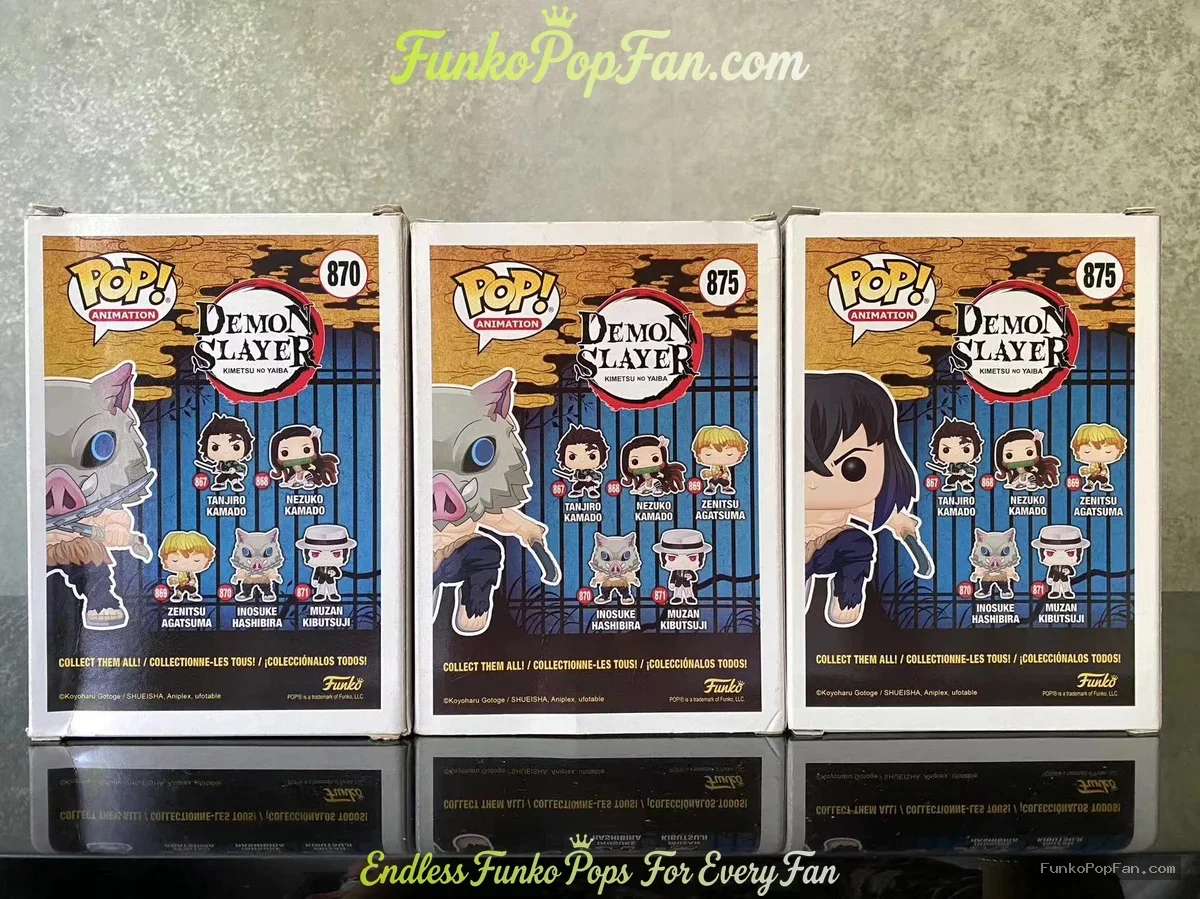 Bundle Funko Pop! Demon Slayer Kimetsu no Yaiba #870 Inosuke Hashibira / #875 (Exclusive) Vinyl Figu - Funko Pop Figure