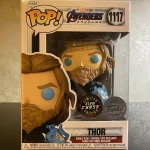 Marvel Avengers #1117 Thor (Glow in the Dark) Vinyl Figure Bobblehead Vaulted Collectible With Protector Funko Pop Figure