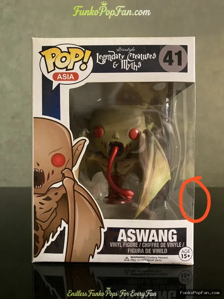 Asia Legendary Creatures & Myths #41 Aswang (Flocked Exclusive) Vinyl Figure Bobblehead Vaulted Collectible With Protector Funko Pop Figure