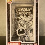 Marvel Captain America #61 (Variant) Vinyl Figure Bobblehead Vaulted Collectible With Protector Funko Pop Figure