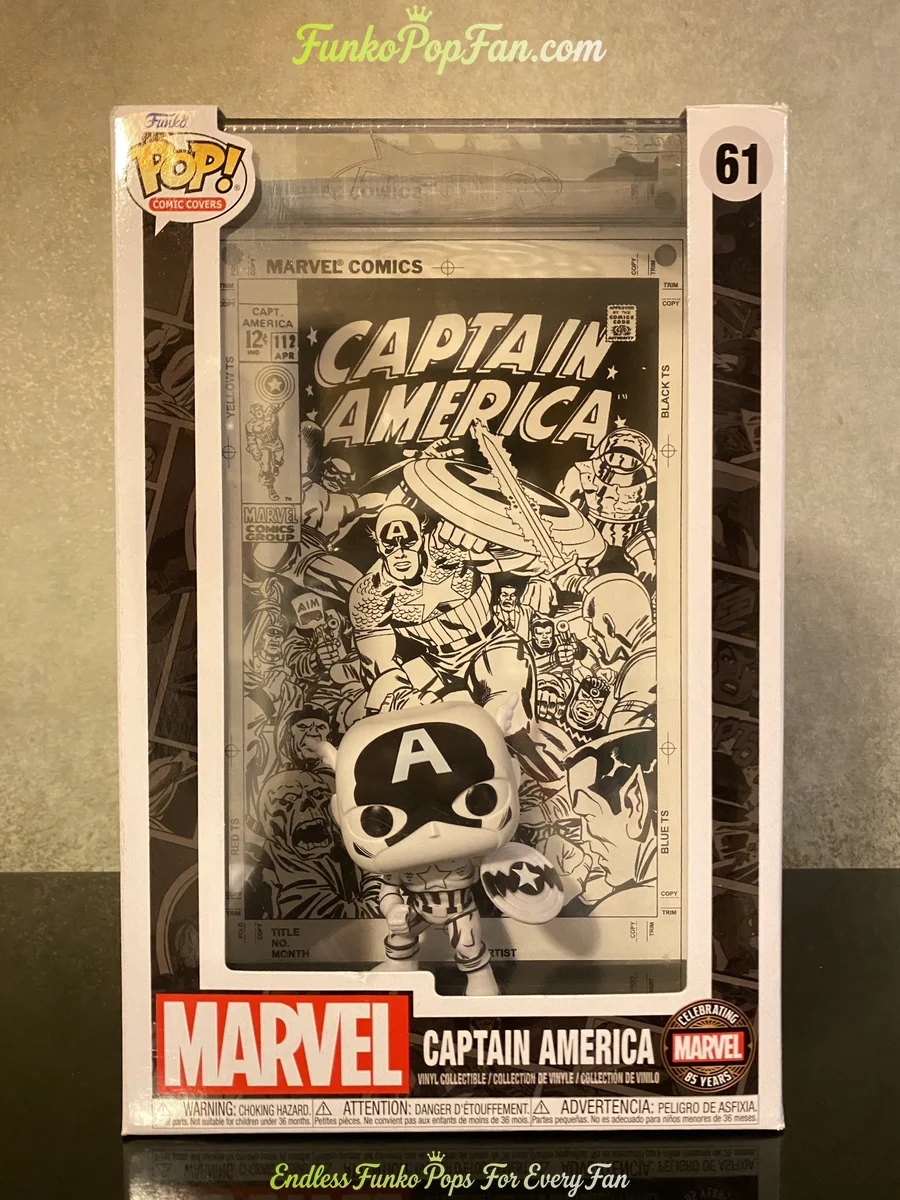 Marvel Captain America #61 (Variant) Vinyl Figure Bobblehead Vaulted Collectible With Protector Funko Pop Figure