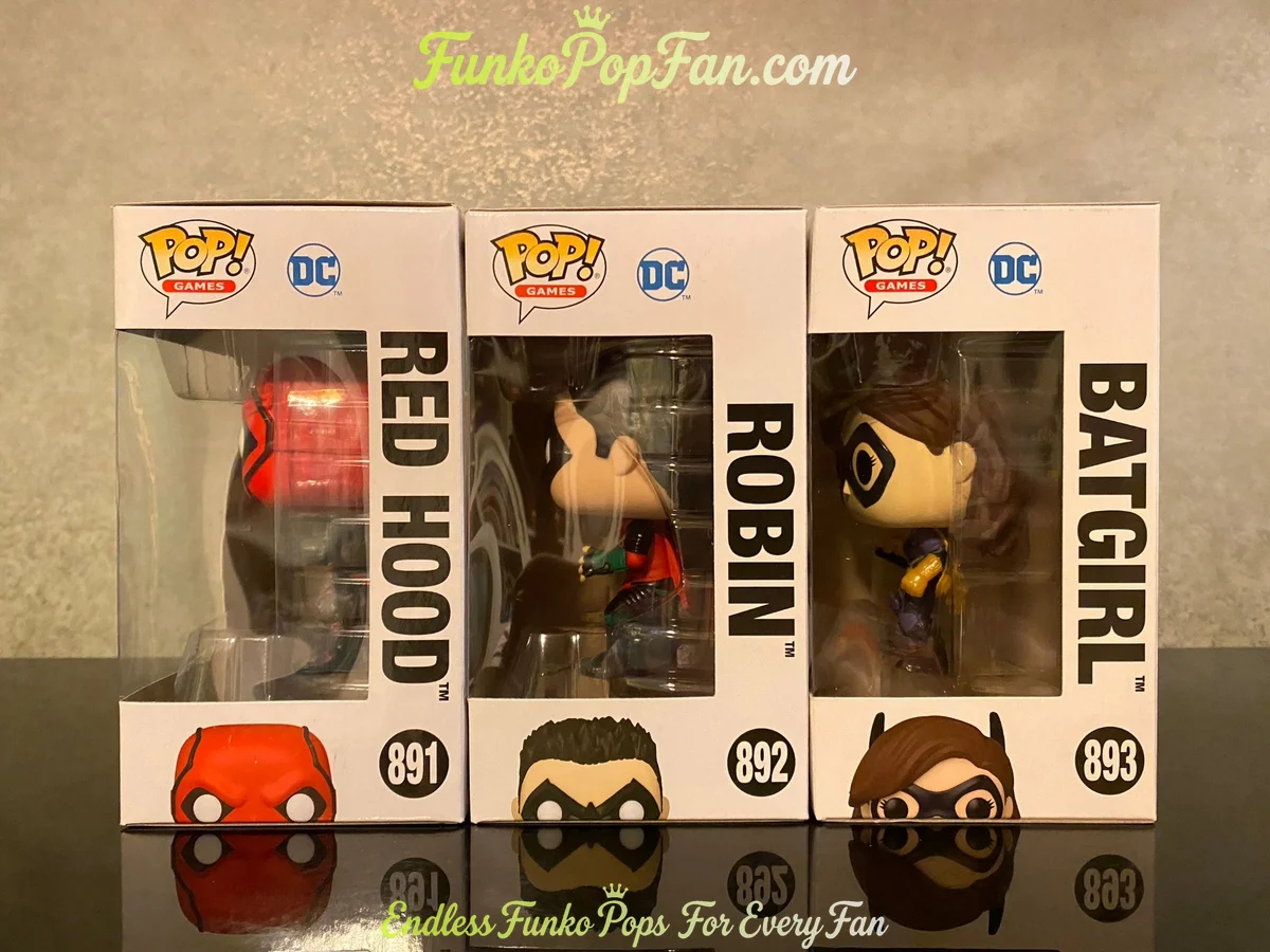 Bundle Funko Pop! DC Batman #891 Red Hood / Robin #892 / Batgirl #893 Vinyl Figure Bobblehead Vaulte - Funko Pop Figure