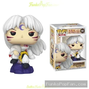 Animation Inuyasha #1931 Sesshomaru Vinyl Figure Bobblehead Vaulted Collectible With Protector Funko Pop Figure