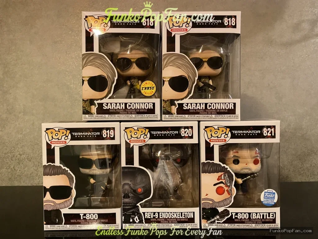 Terminator Sarah Connor #818 Sarah Connor (Chase) Vinyl Figure Bobblehead Vaulted Collectible With Protector Funko Pop Figure