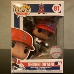 MLB Los Angeles Angels #81 Shohei Ohtani Vinyl Figure Bobblehead Vaulted Collectible With Protector Funko Pop Figure