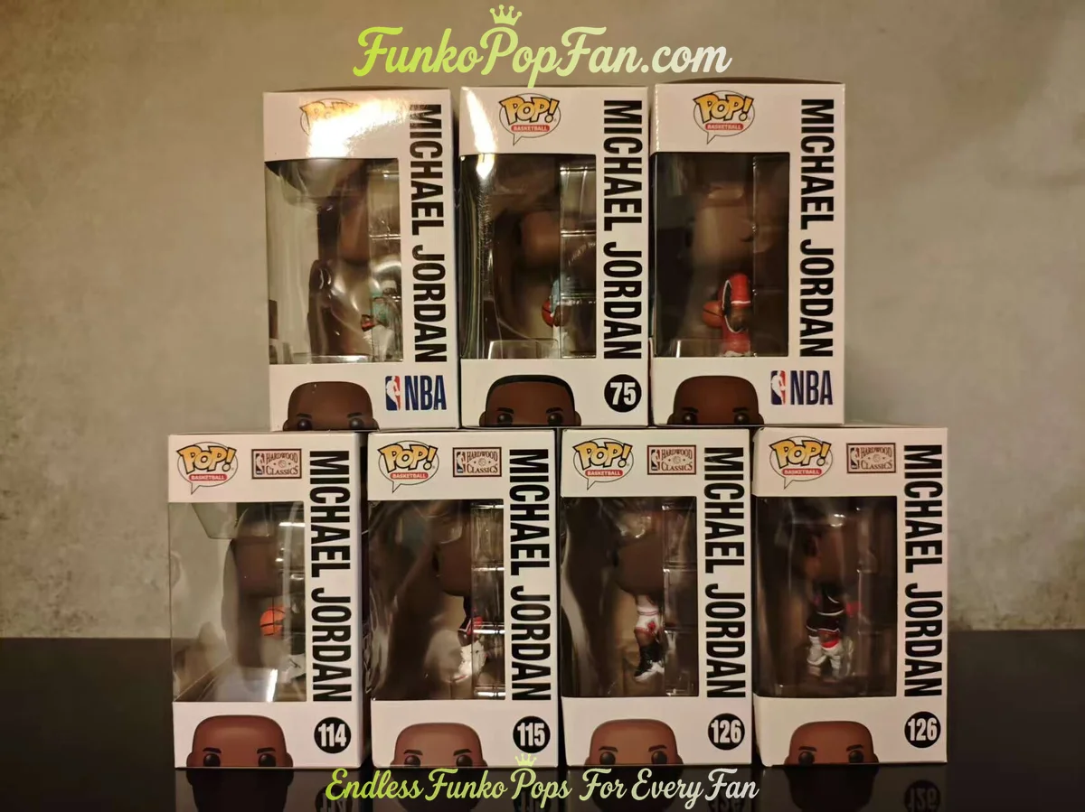 Bundle [LOT] Funko Pop Basketball #71/#75/#84/#114/#115/#126 Michael Jordan (Convention Exclusive SD - Funko Pop Figure