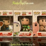 Disney Pixar Toy Story 20th Anniversary #168 Woody + #169 Buzz Lightyear + #170 Hamm Vinyl Figure Bobblehead Vaulted Collectible With Protector Funko Pop Figure
