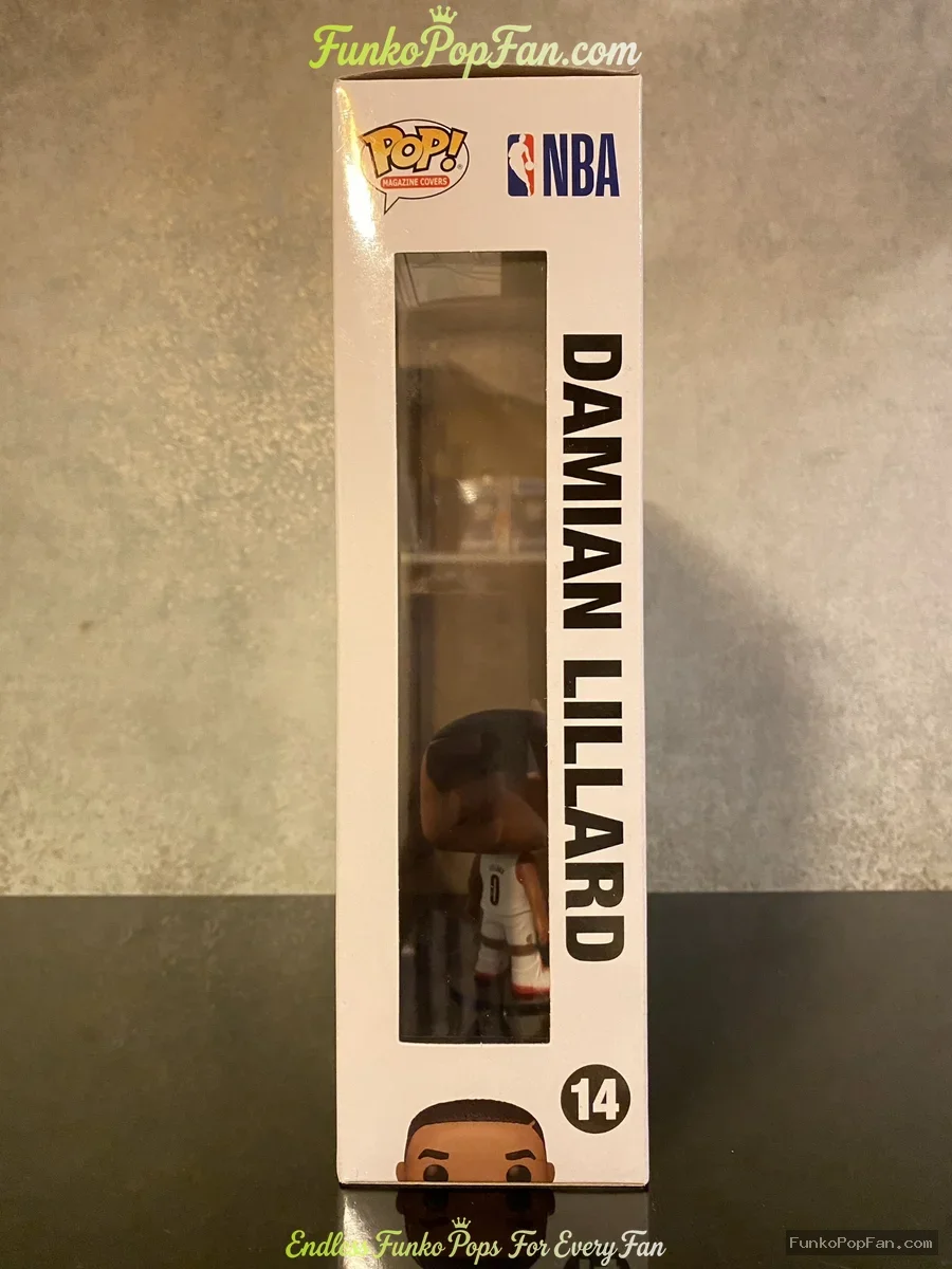 Funko Pop! SLAM Damian Lillard #14 Vinyl Figure Bobblehead Vaulted Collectible With Protector - Funko Pop Figure
