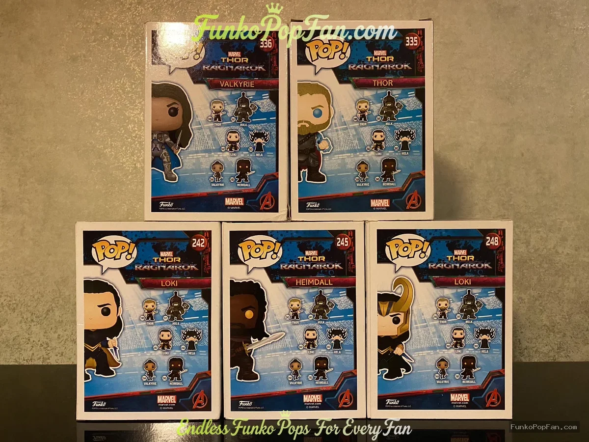 Bundle Funko Pop! Marvel Thor Ragnarok #333 Valkyrie / #335 Thor (Convention Exclusive) Vinyl Figure - Funko Pop Figure