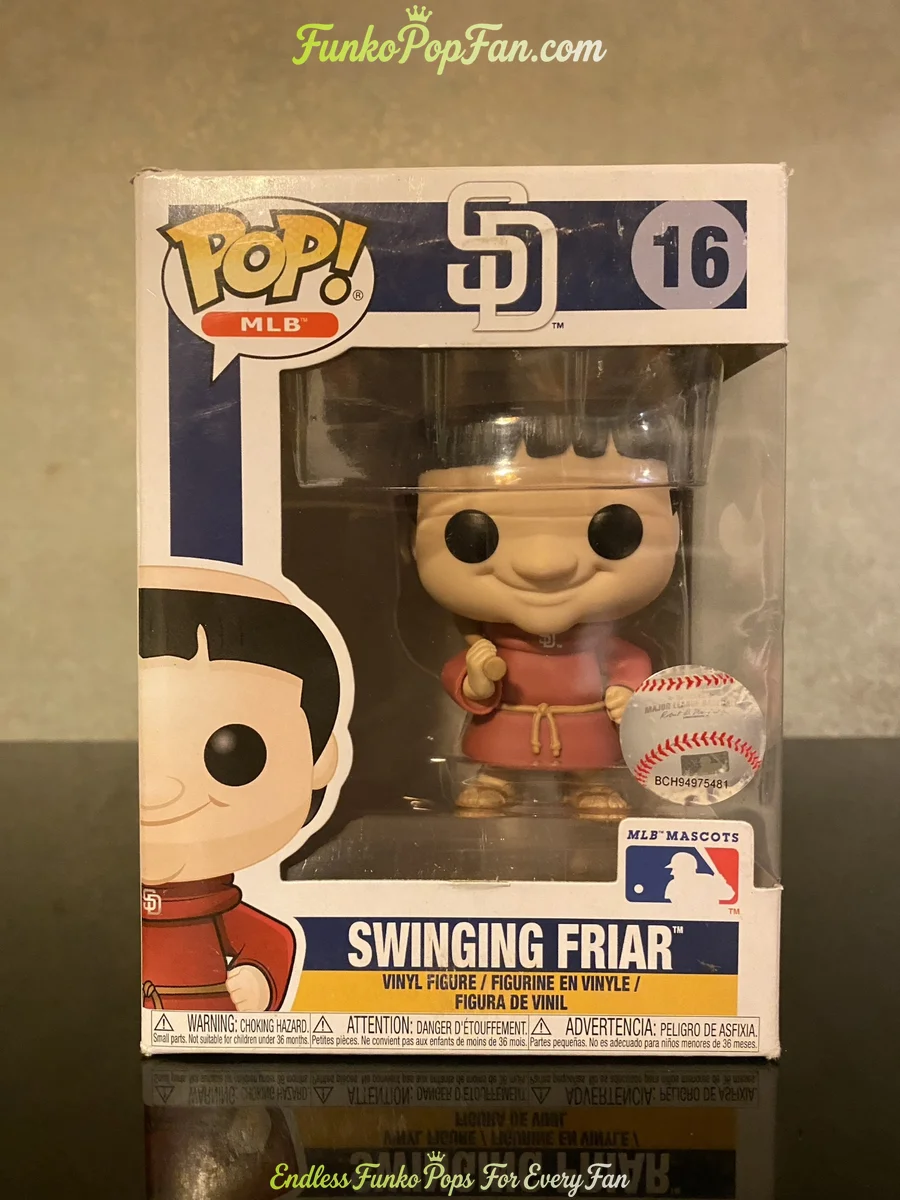 MLB Mascots #16 Swinging Friar Vinyl Figure Bobblehead Vaulted Collectible With Protector Funko Pop Figure