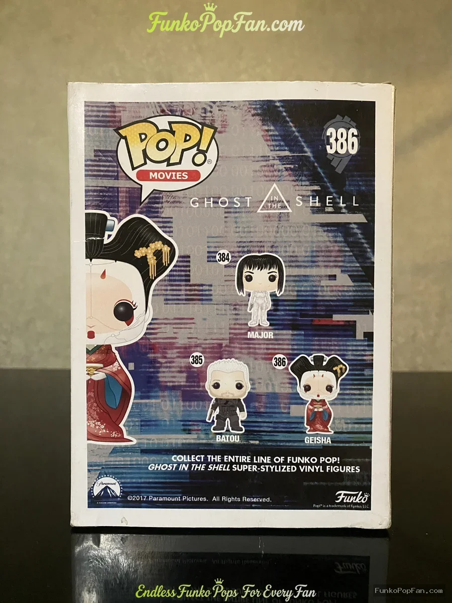 Funko Pop! Movies Ghost in the Shell #386 Geisha Vinyl Figure Bobblehead Vaulted Collectible With Pr - Funko Pop Figure