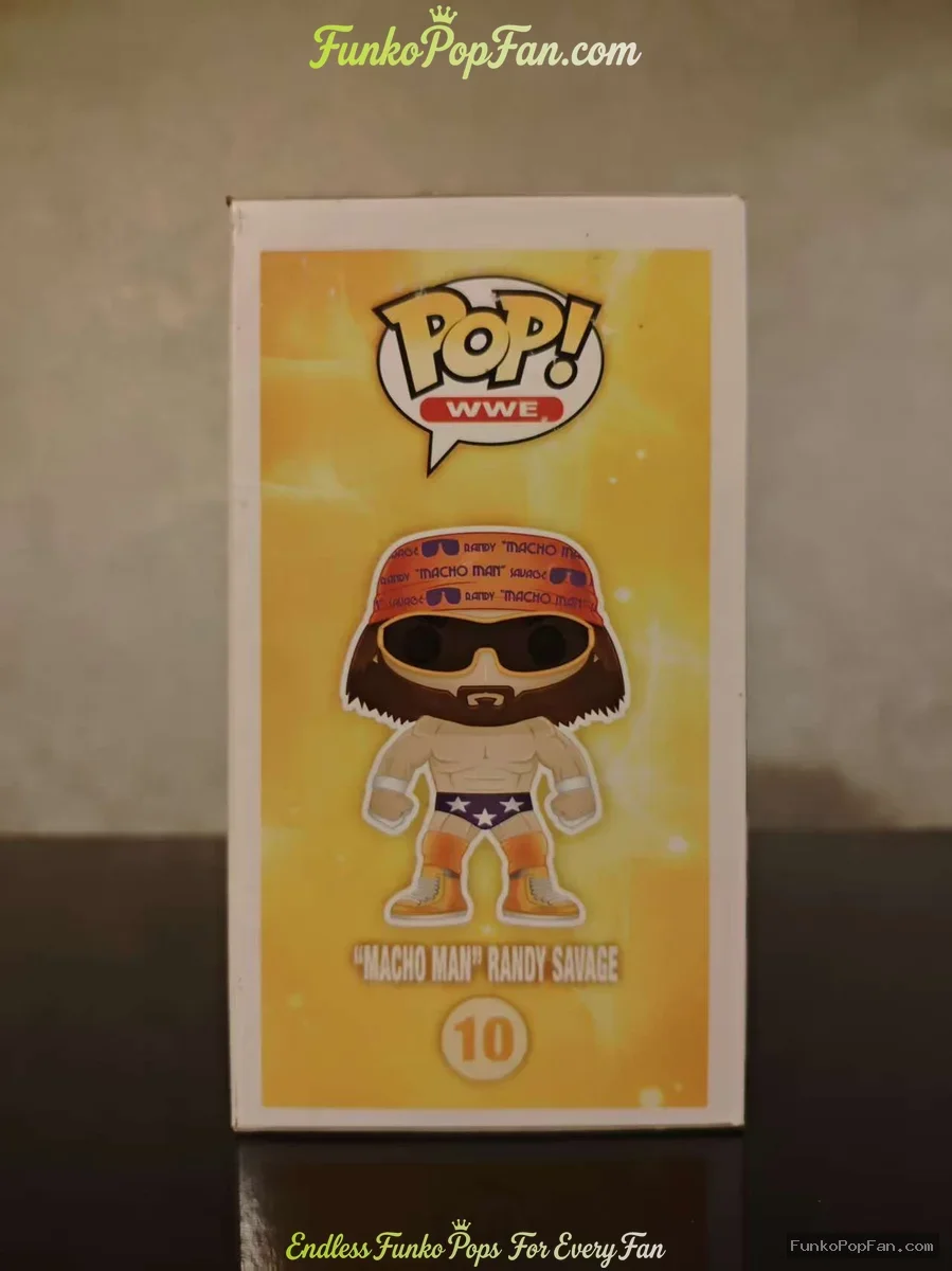 Funko Pop! WWE #10 Macho Man Randy Savage Vinyl Figure Bobblehead Vaulted Collectible With Protector - Funko Pop Figure