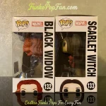 Funko Pop! Marvel Civil War #132 Black Widow / #133 Scarlet Witch Vinyl Figure Bobblehead Vaulted Co - Funko Pop Figure